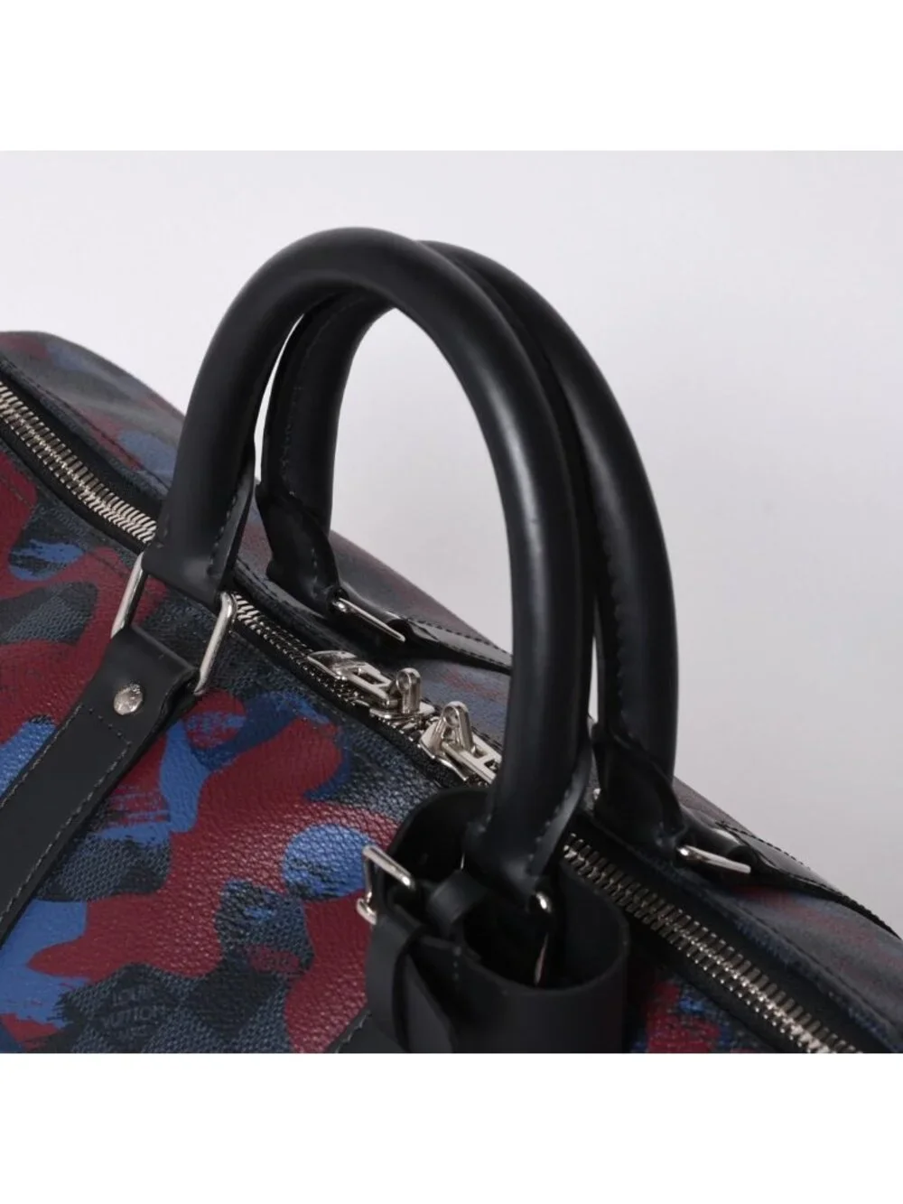 Louis Vuitton Damier Cobalt Camouflage Keepall Bandouliere 45